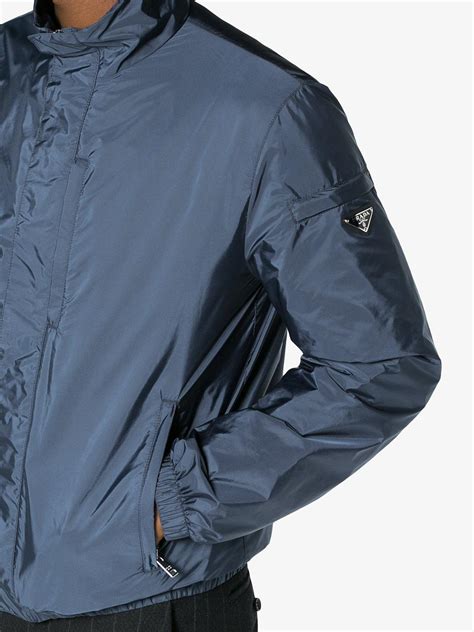 prada sport jacket blue casual jackets|Prada jacket outlet.